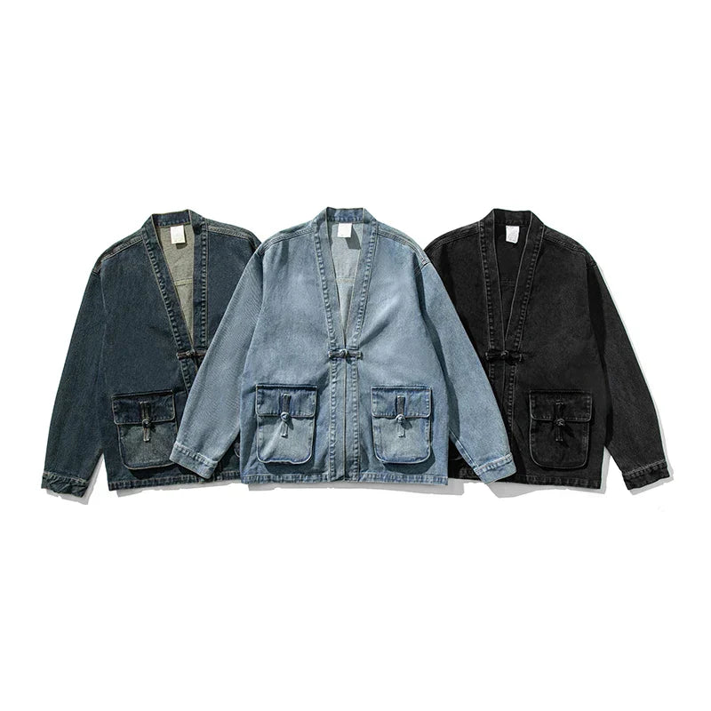 Kimono vaquero lavado vintage