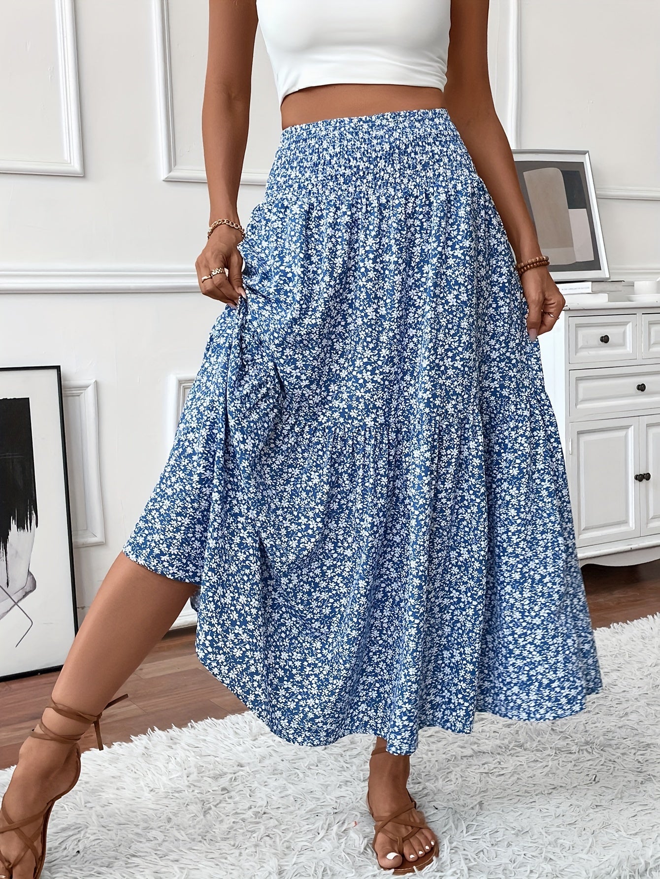 Falda floral Elena Ditsy