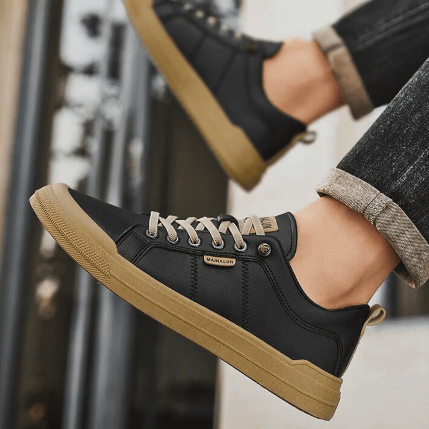 Zapatillas Harrington de cuero
