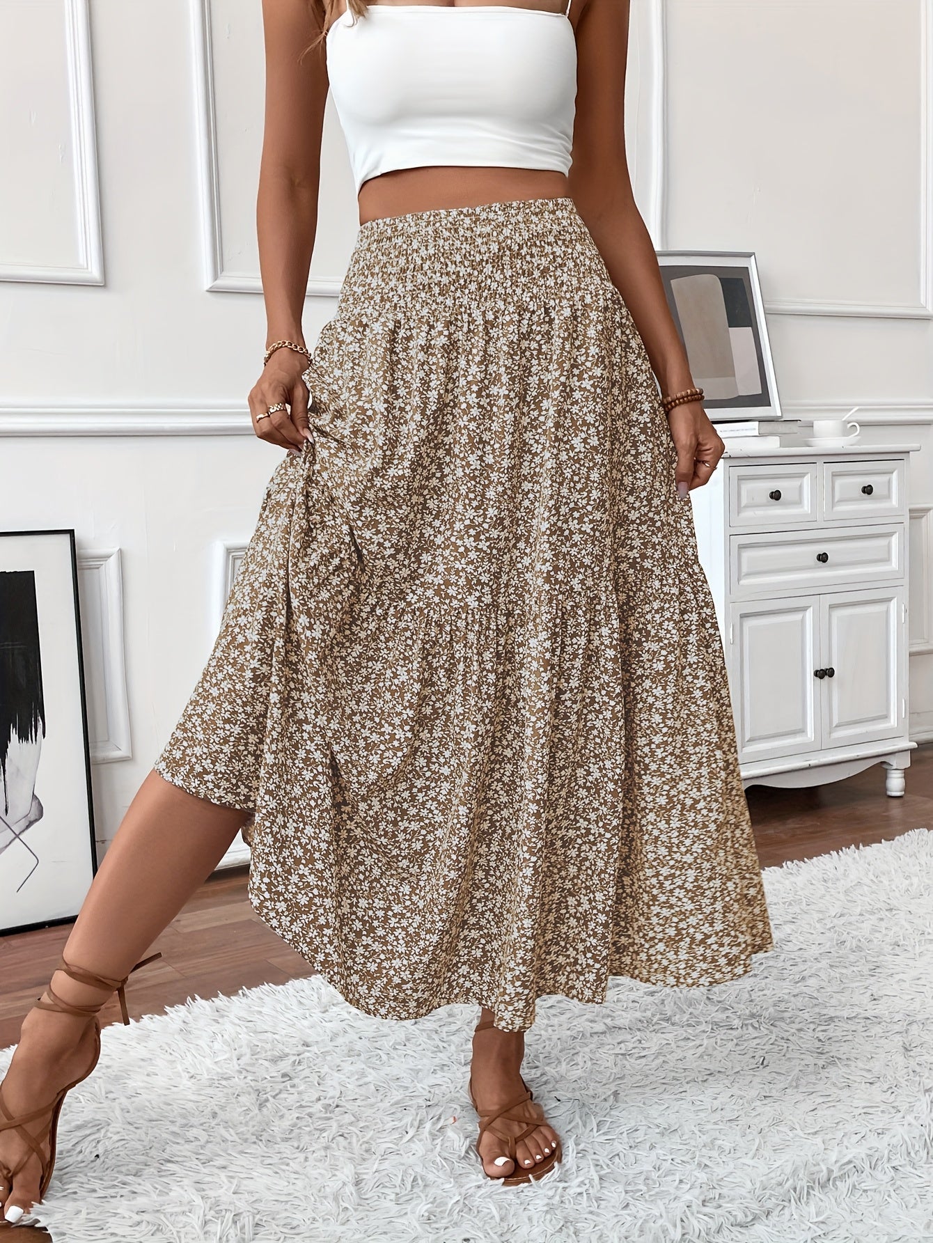 Falda floral Elena Ditsy