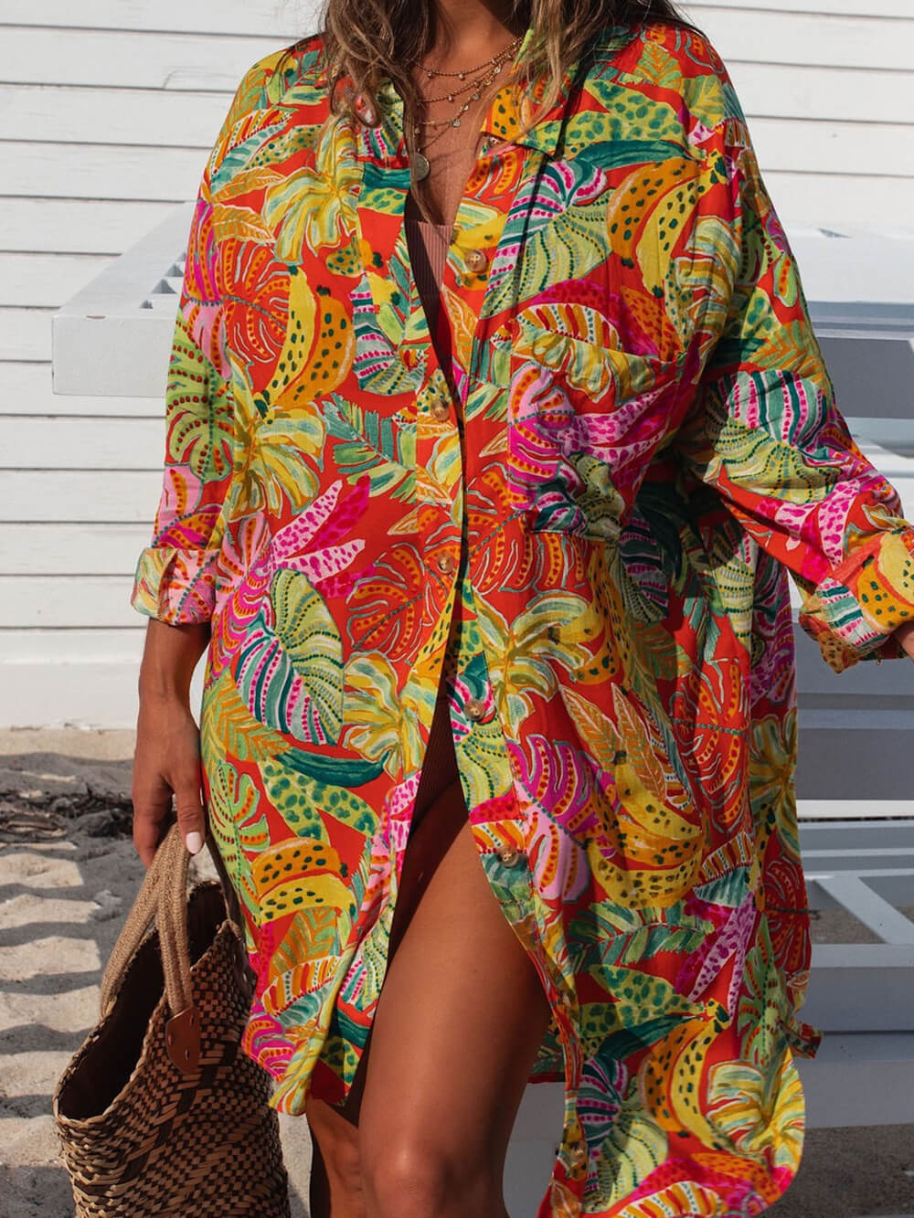 Vestido camisero abotonado codiciado