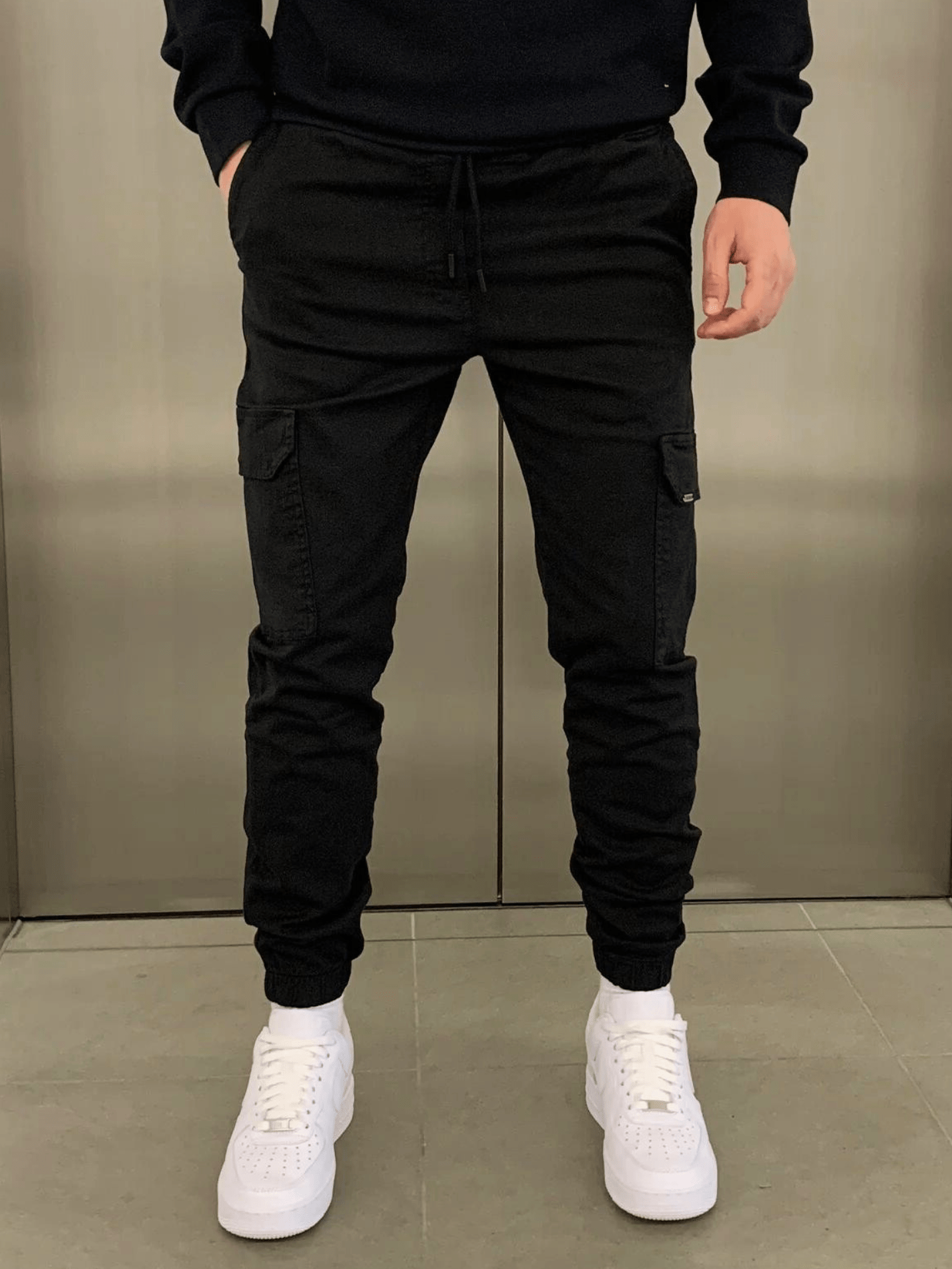 Pantalón deportivo cargo Olympus - Negro