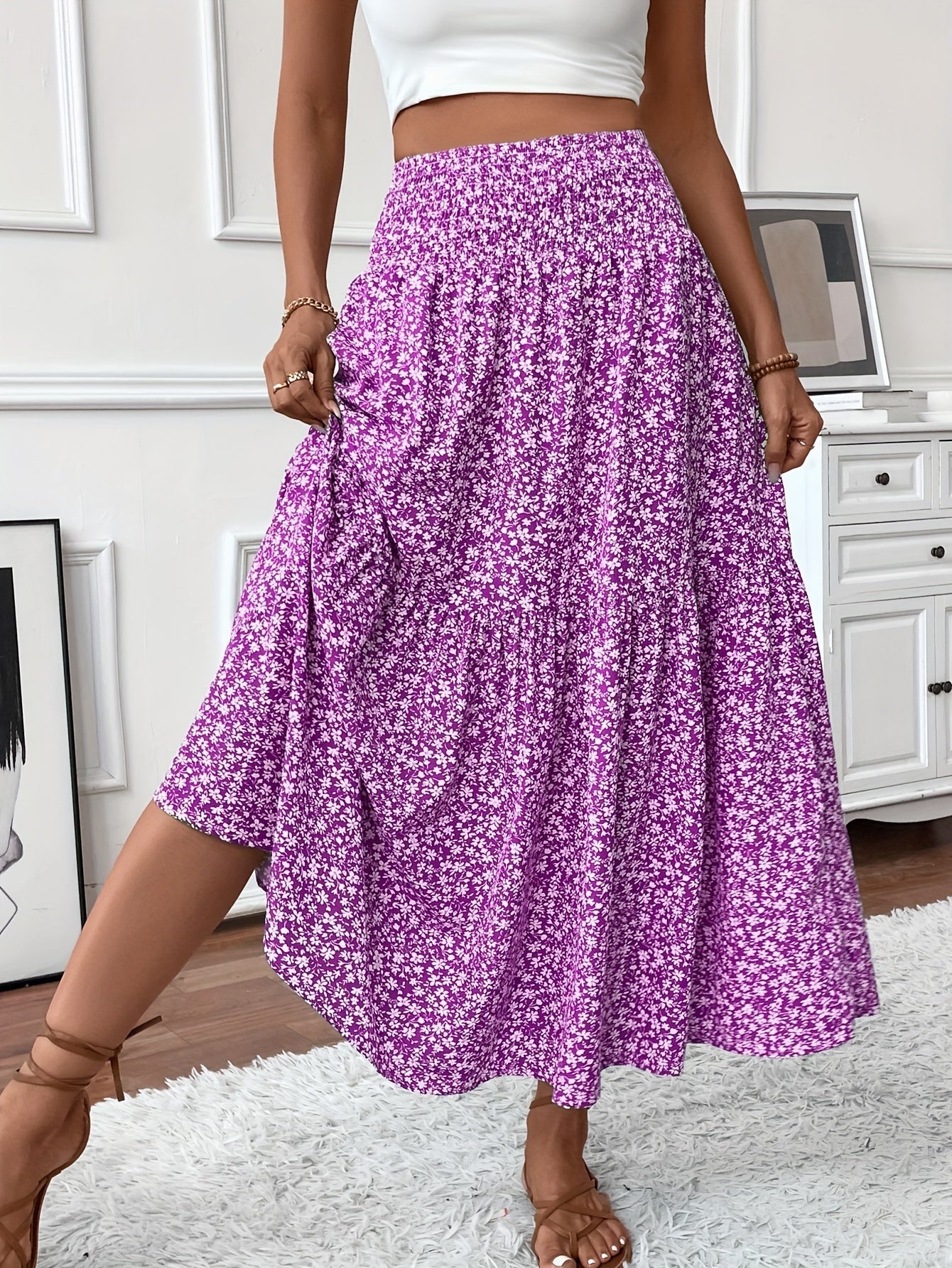 Falda floral Elena Ditsy