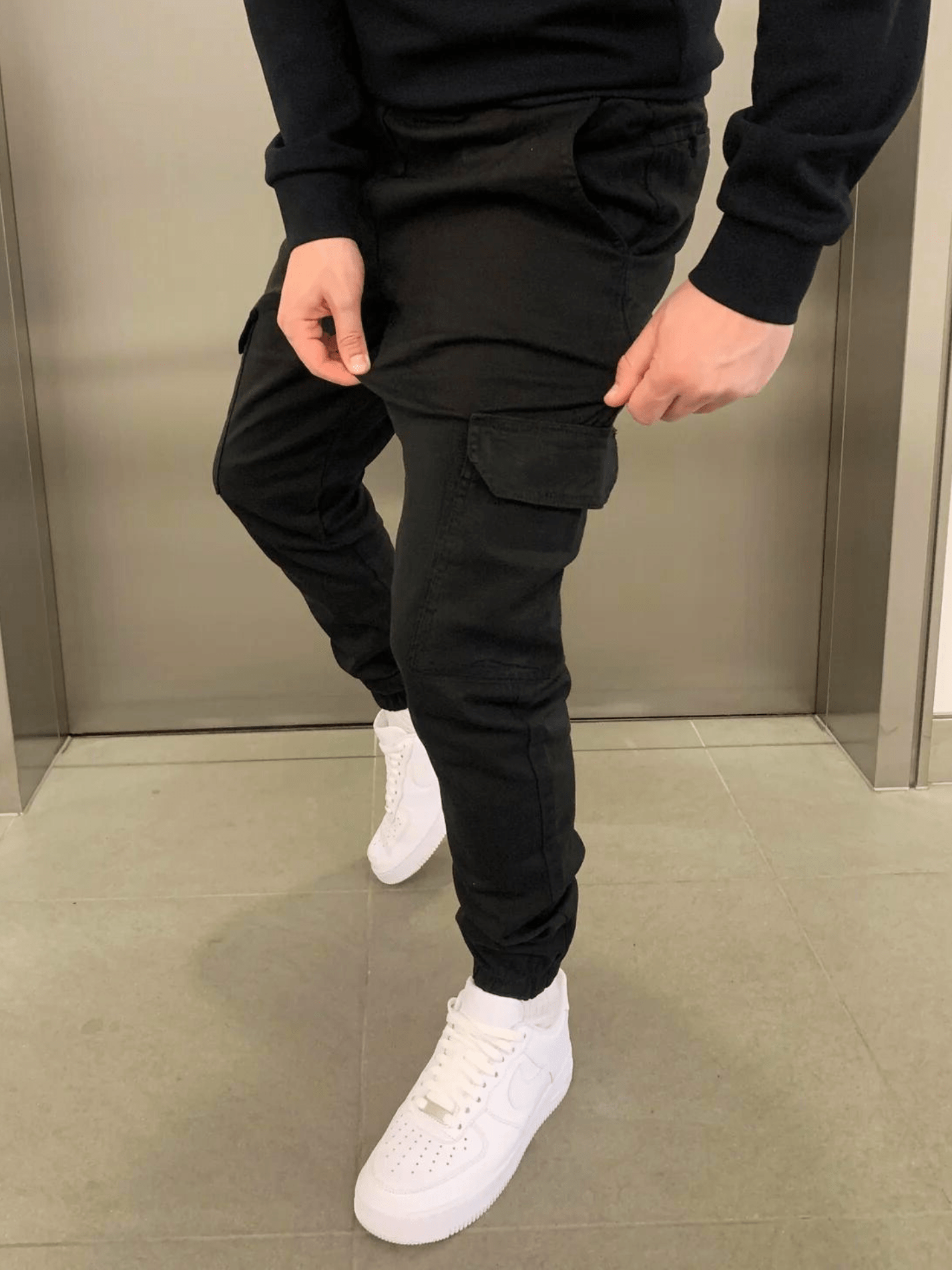 Pantalón deportivo cargo Olympus - Negro