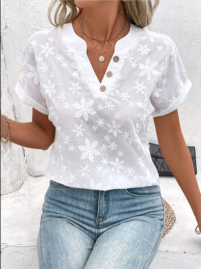 Blusa drapeada Liana Floral