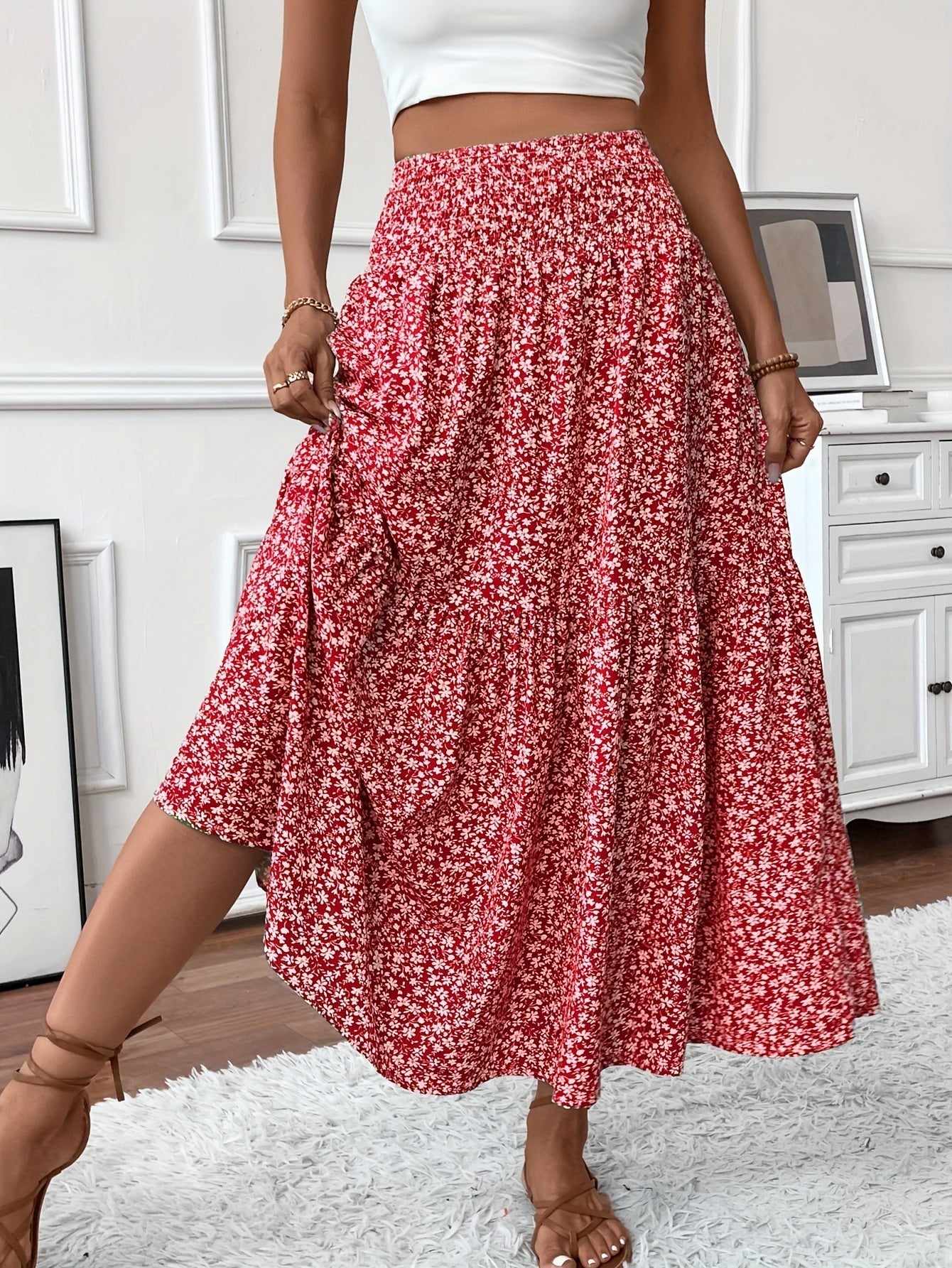 Falda floral Elena Ditsy
