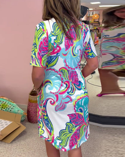 VESTIDO CAMISERO ESTAMPADO ARIA