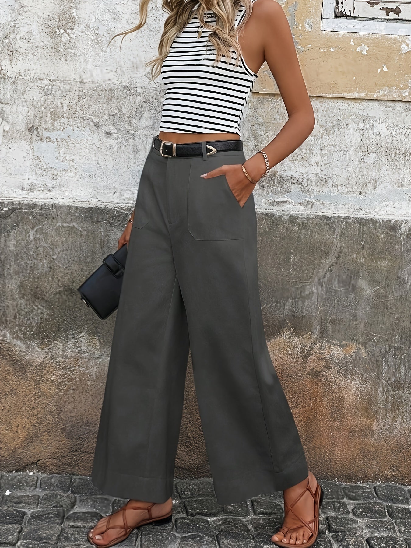 Pantalones Mara Holgados de Talle Alto