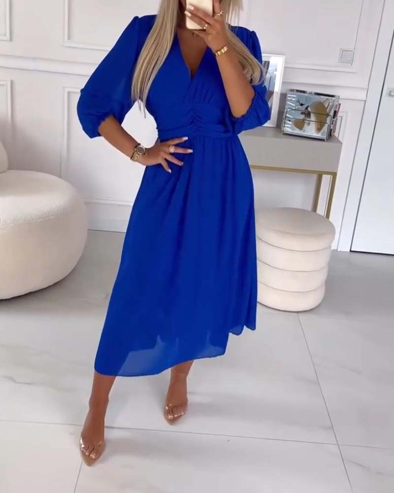 VESTIDO MIDI ENTALLADO MIRA