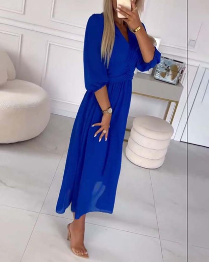 VESTIDO MIDI ENTALLADO MIRA