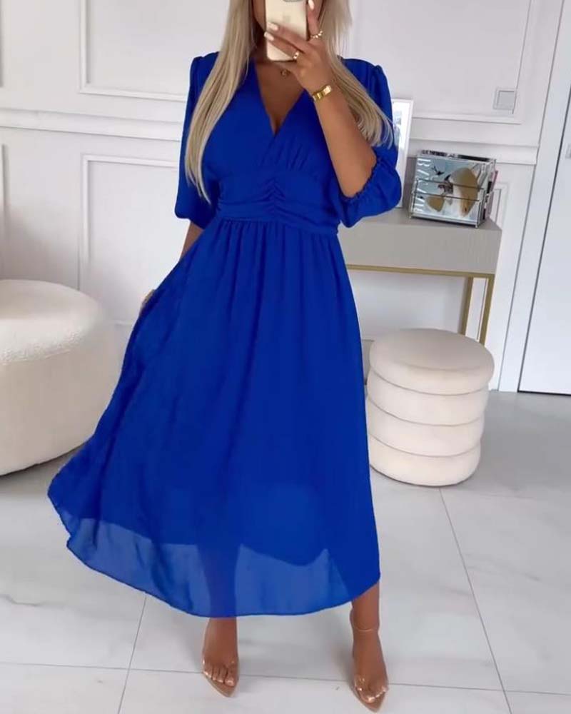 VESTIDO MIDI ENTALLADO MIRA