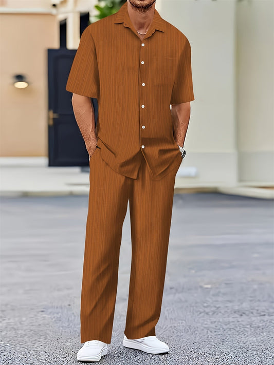 Conjunto de verano de dos piezas de rayas Elias