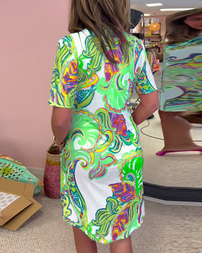 VESTIDO CAMISERO ESTAMPADO ARIA
