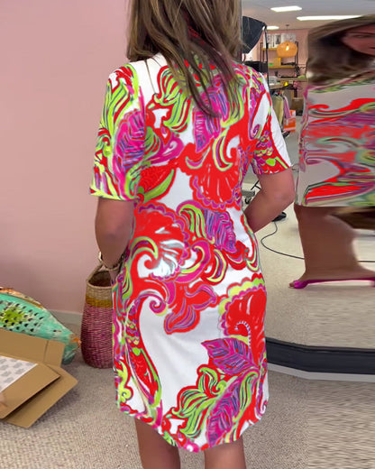 VESTIDO CAMISERO ESTAMPADO ARIA