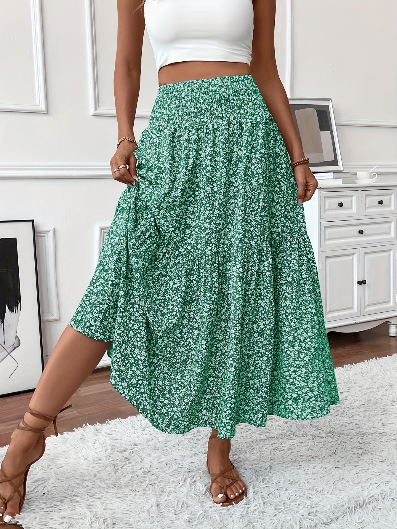 Falda floral Elena Ditsy