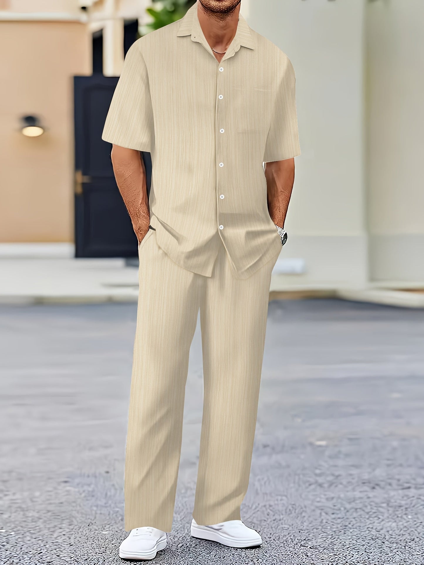 Conjunto de verano de dos piezas de rayas Elias