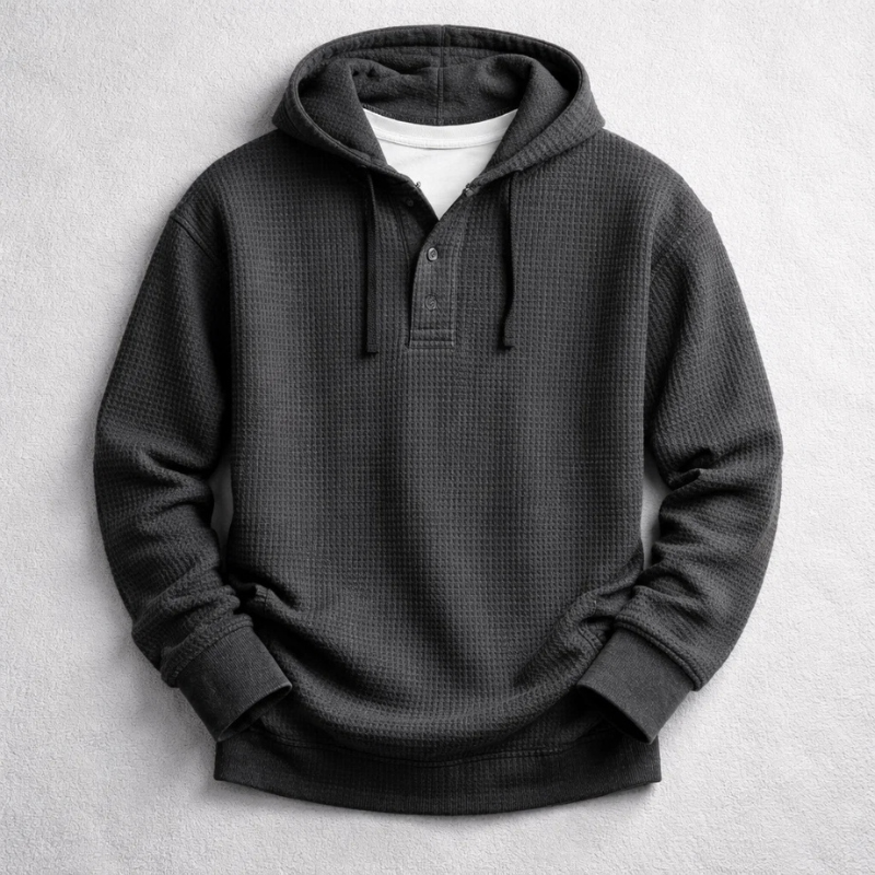 SUDADERA CON CAPUCHA DE WAFFLE BROMLEY