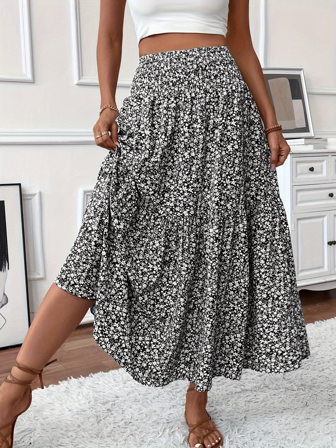 Falda floral Elena Ditsy