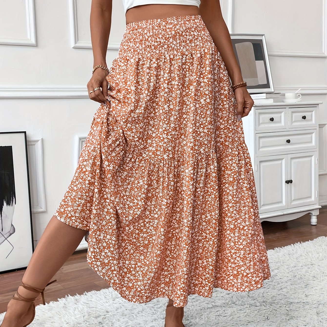 Falda floral Elena Ditsy