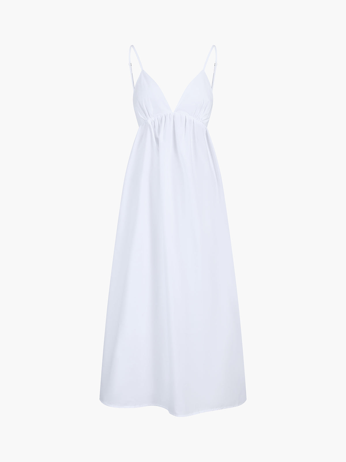 Vestido largo con espalda descubierta estilo vaquera de costa