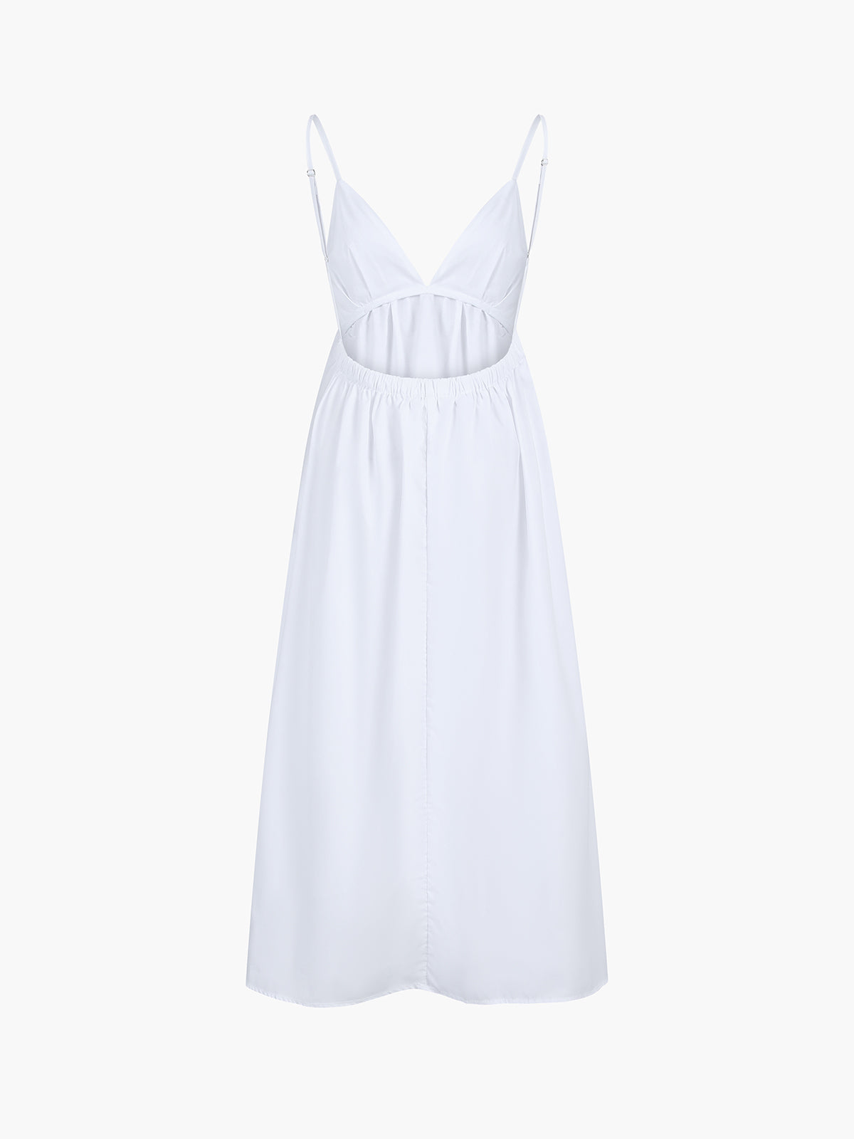 Vestido largo con espalda descubierta estilo vaquera de costa