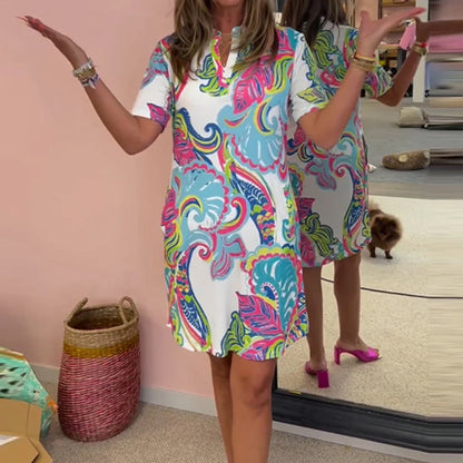 VESTIDO CAMISERO ESTAMPADO ARIA