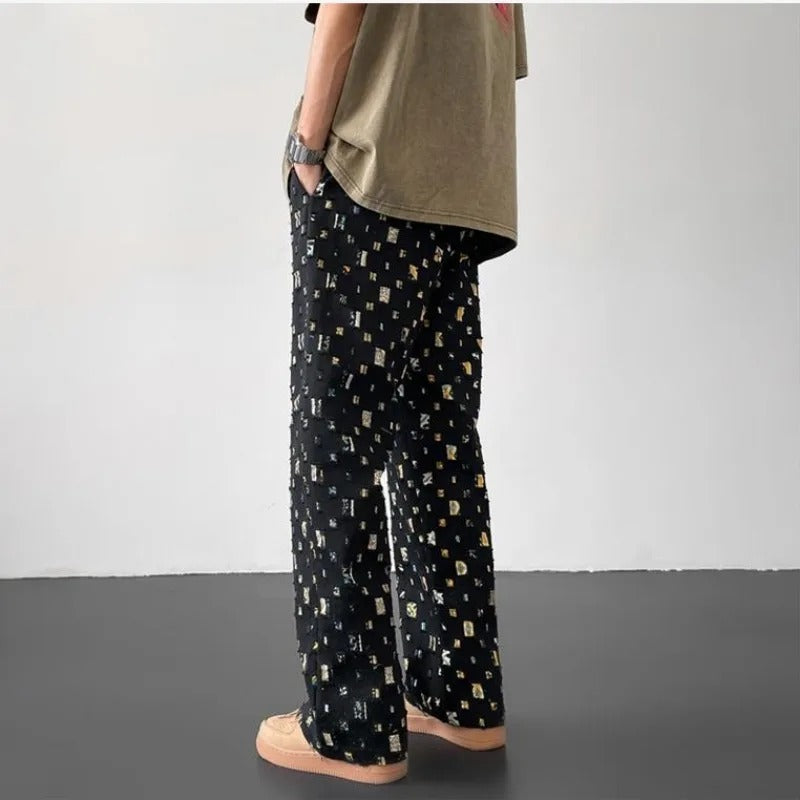 Pantalones de corte recto Mosaic