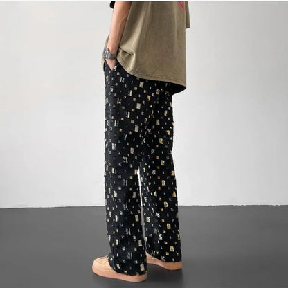 Pantalones de corte recto Mosaic