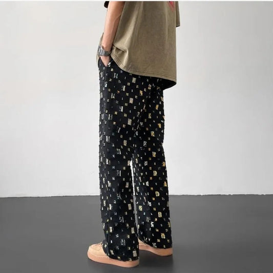 Pantalones de corte recto Mosaic