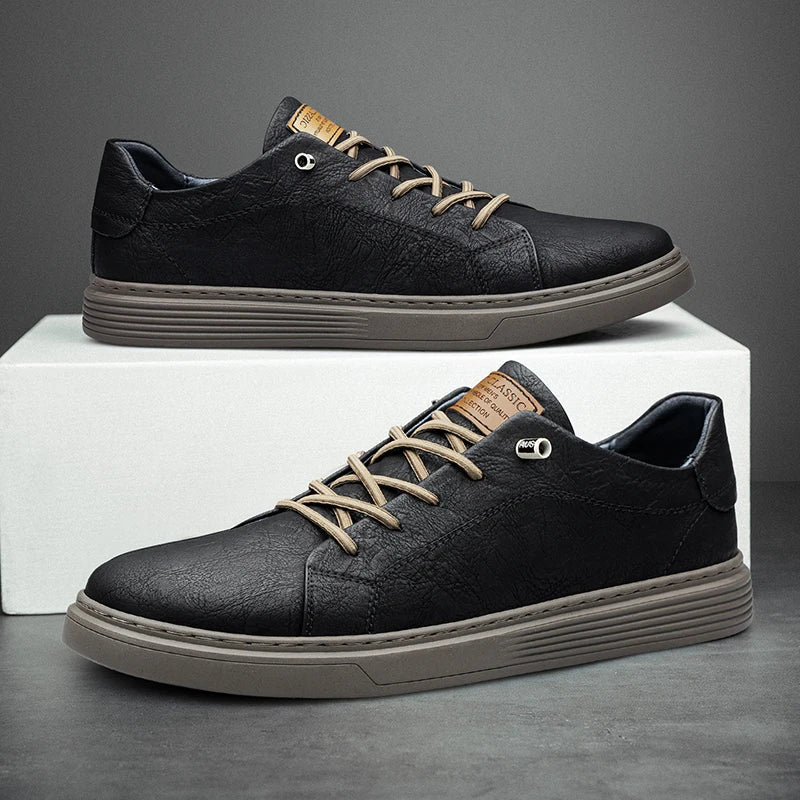 ZAPATILLAS DE PIEL TIPO OXFORD