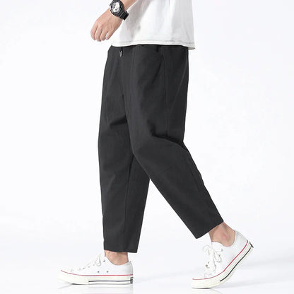 Pantalones capri de lino Kioto