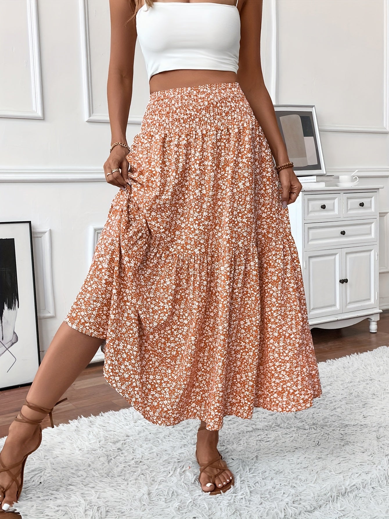 Falda floral Elena Ditsy