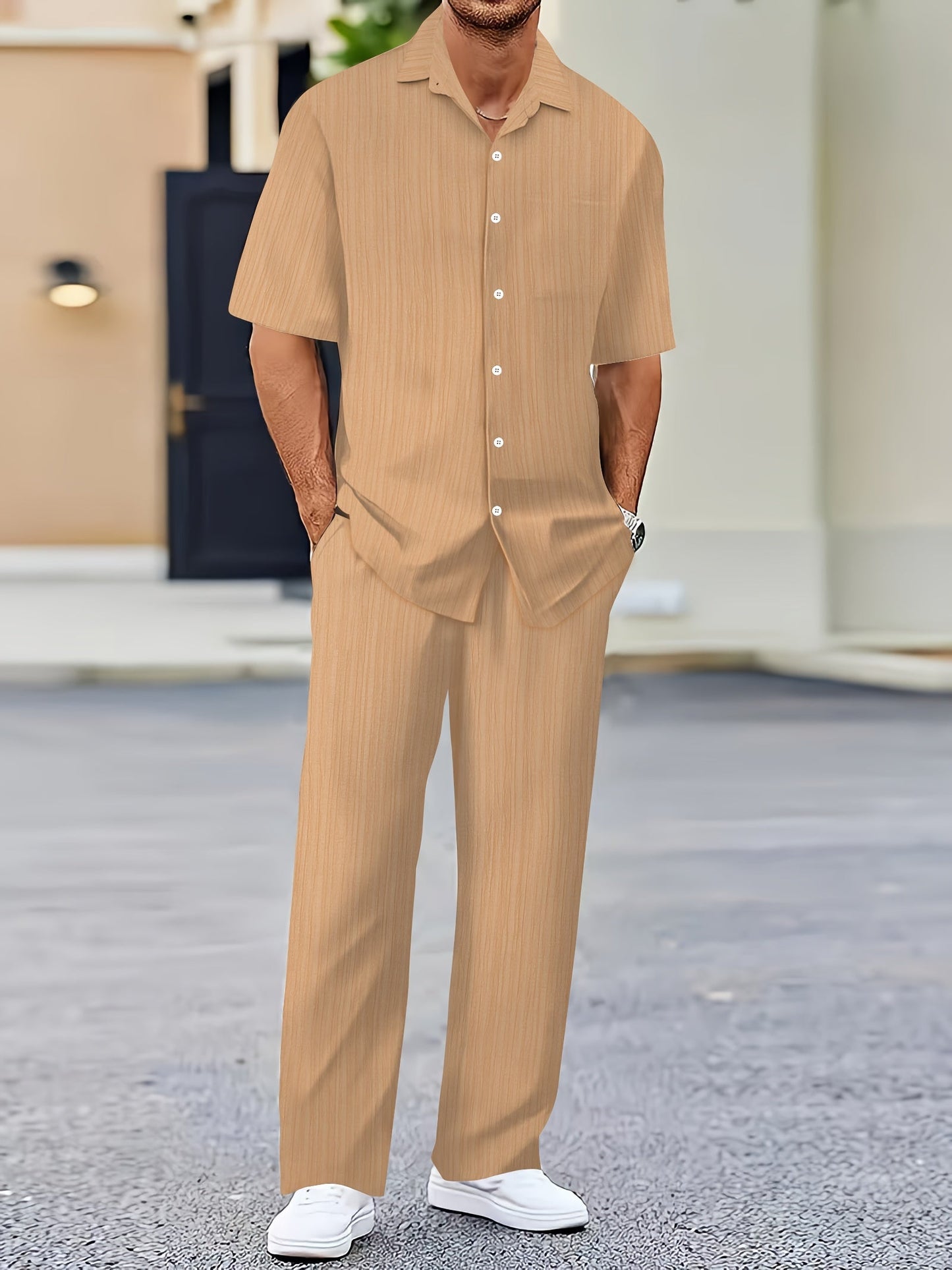 Conjunto de verano de dos piezas de rayas Elias