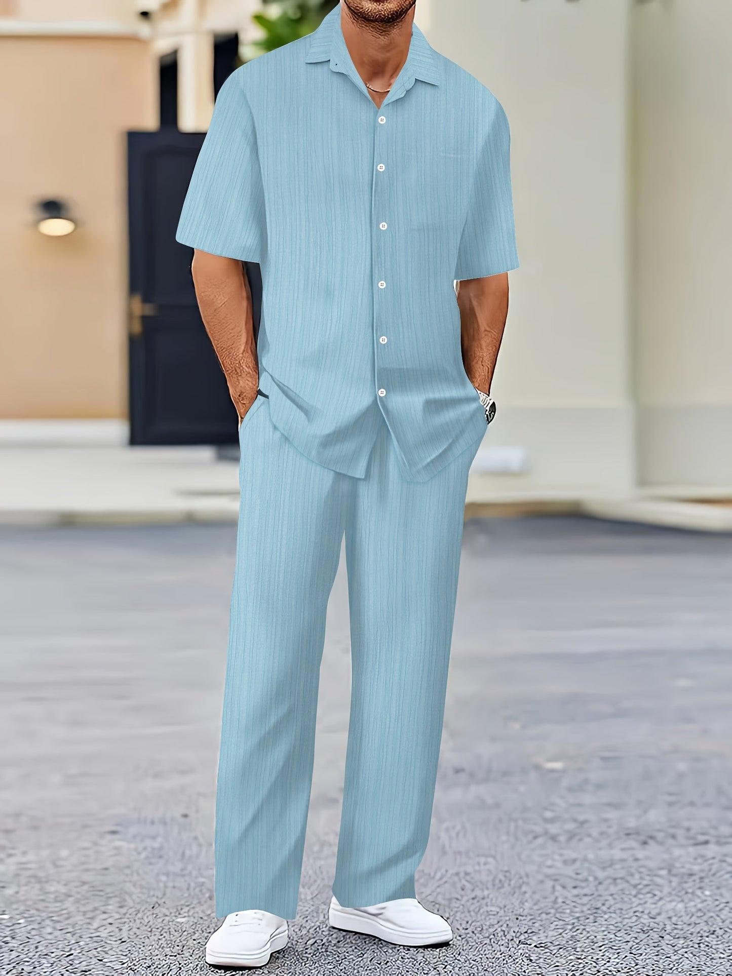 Conjunto de verano de dos piezas de rayas Elias