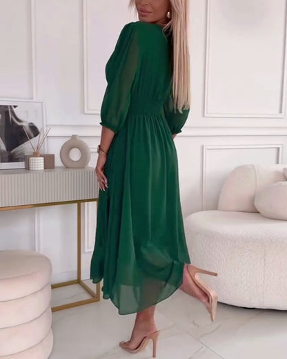 VESTIDO MIDI ENTALLADO MIRA
