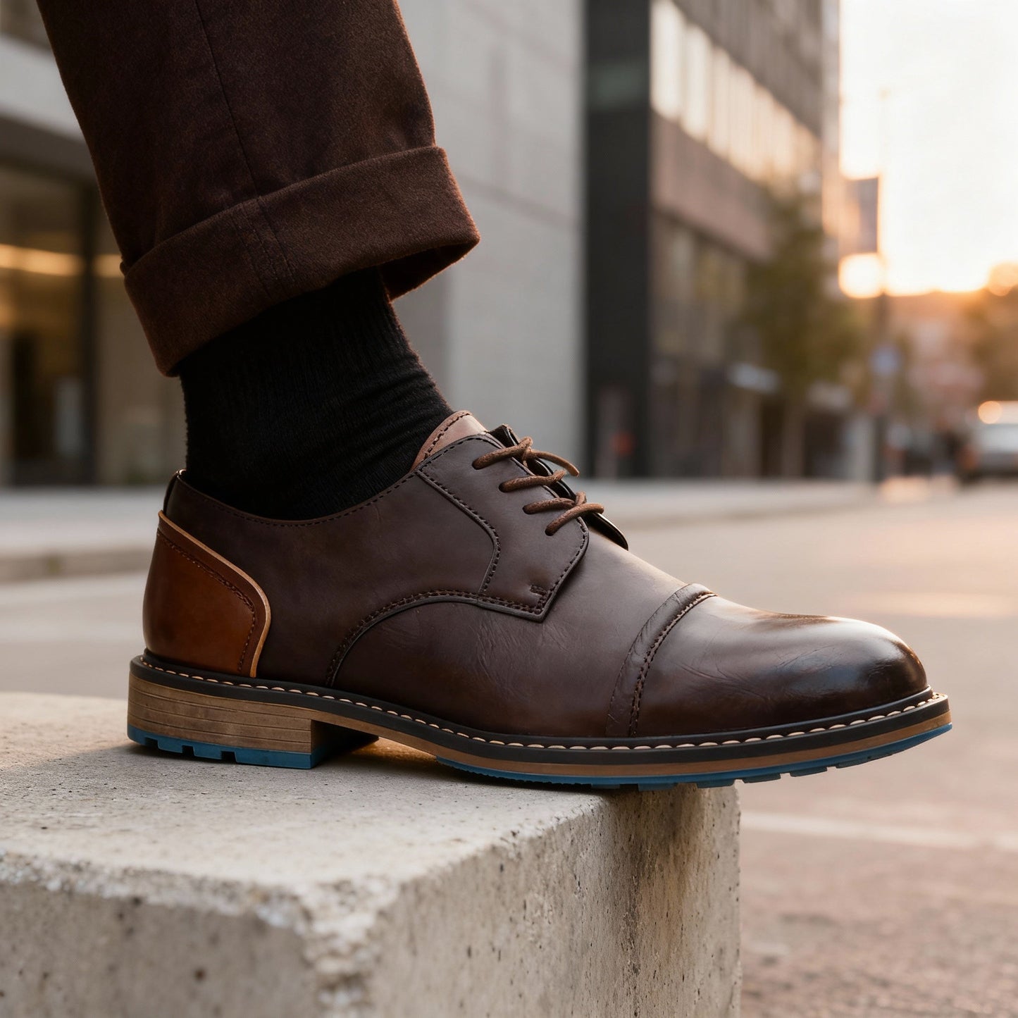 ZAPATOS DERBY MARLOWE CON PUNTERA
