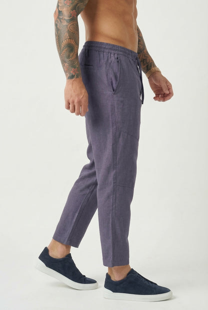Pantalones capri de lino Kioto