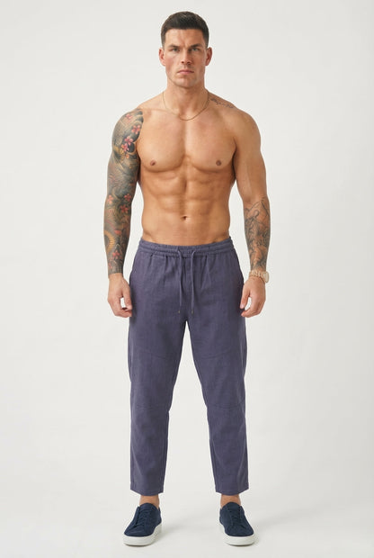 Pantalones capri de lino Kioto