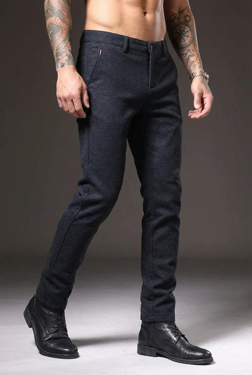 Pantalones entallados Luca - Azul