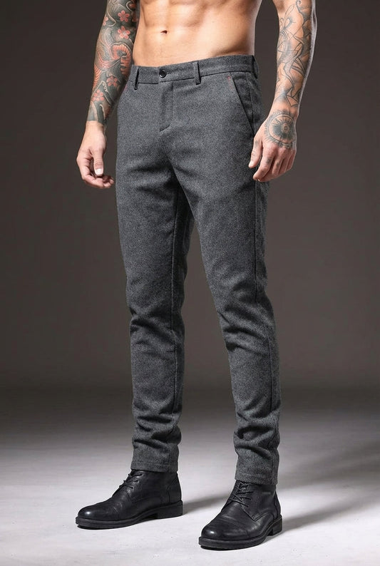 Pantalones Luca Slim Fit - Gris Claro