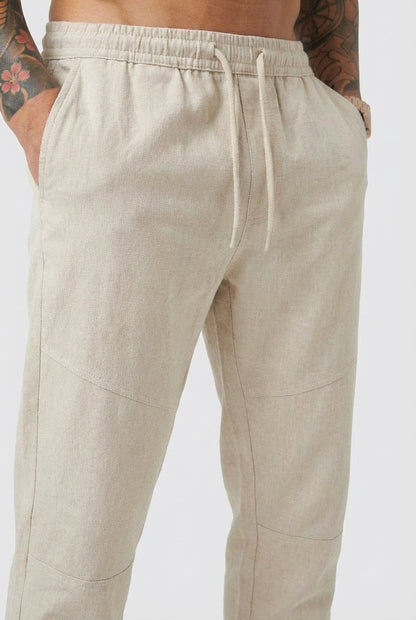 Pantalones capri de lino Kioto
