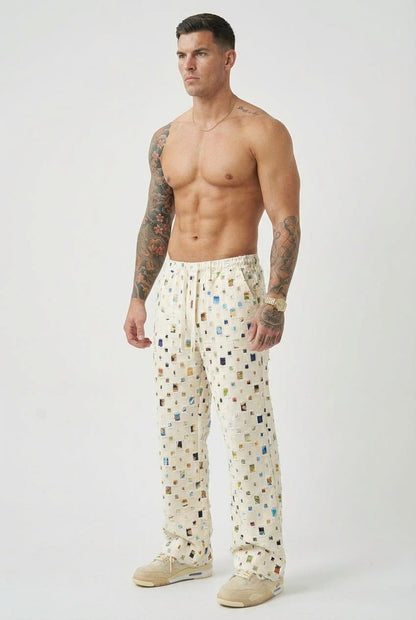 Pantalones de corte recto Mosaic