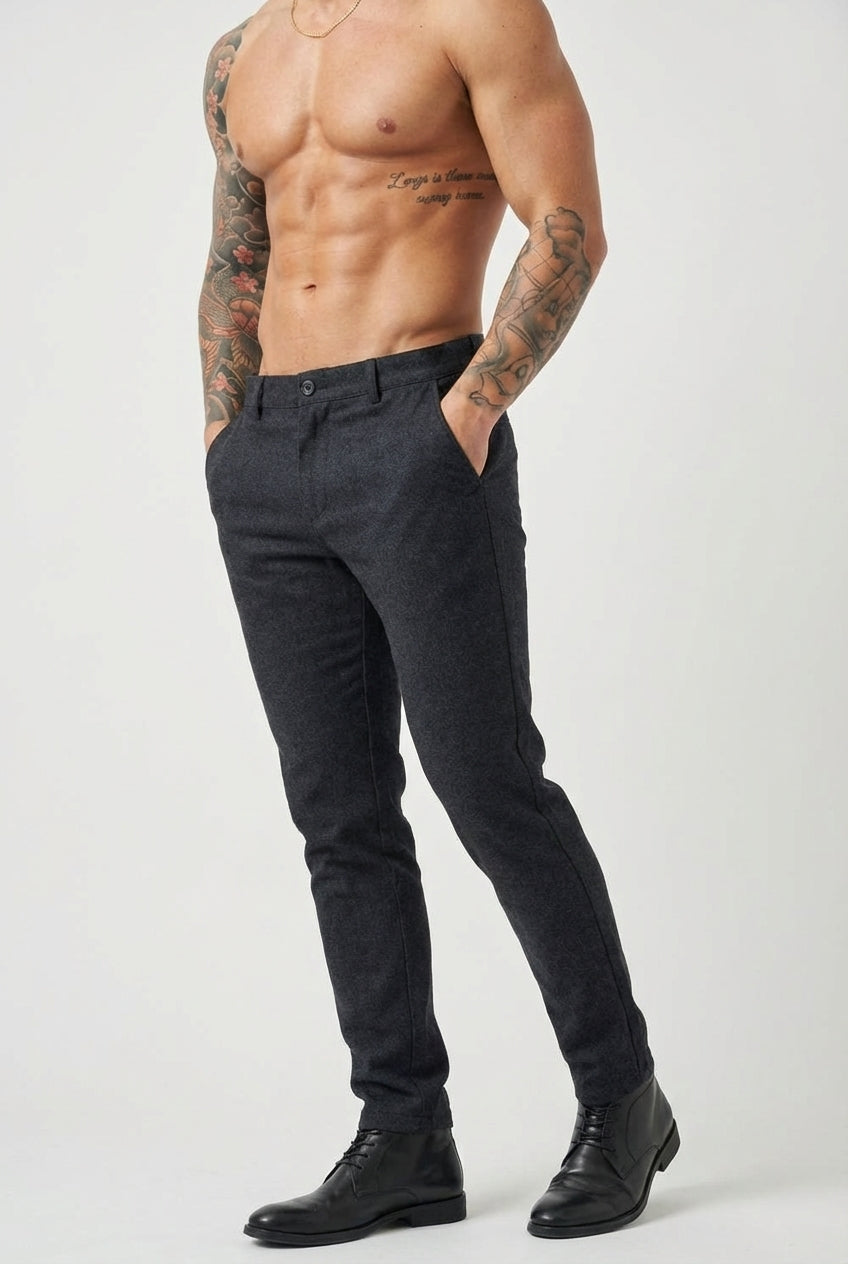 Pantalones entallados Luca - Azul