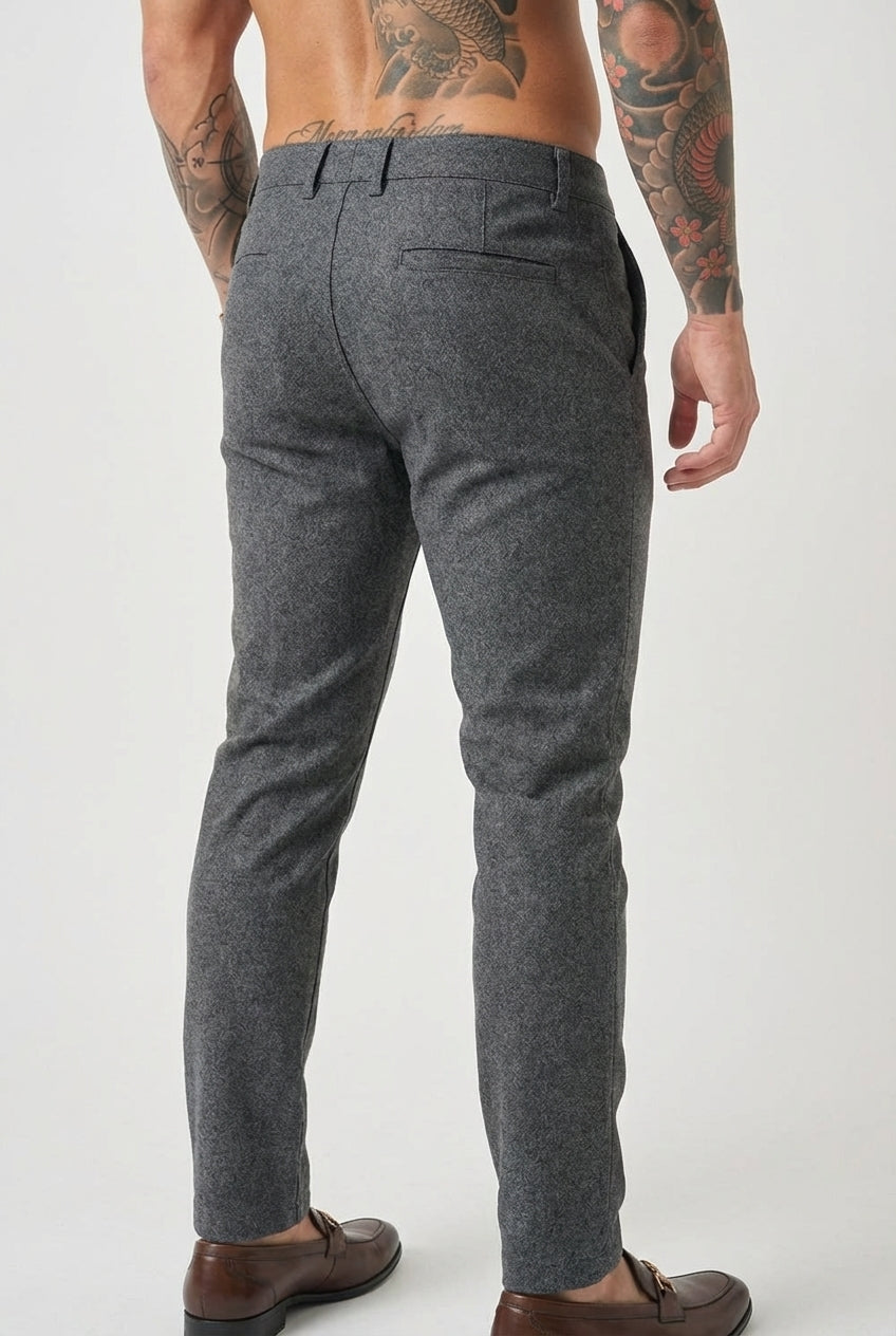 Pantalones Luca Slim Fit - Gris Claro