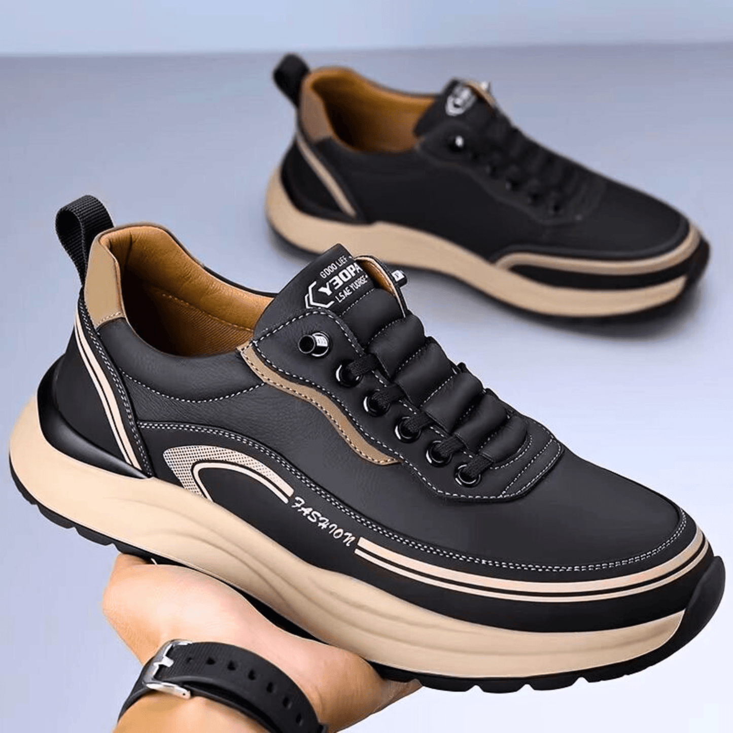 BRIXTON ZAPATILLAS DE PIEL