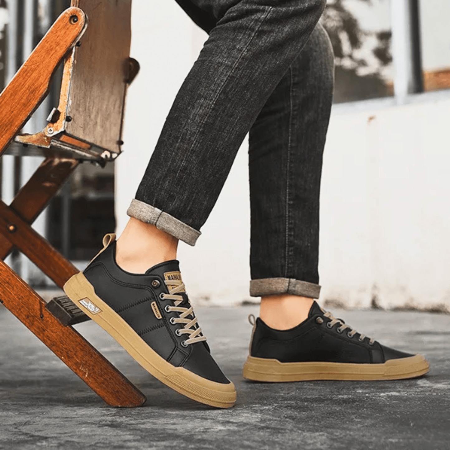Zapatillas Harrington de cuero
