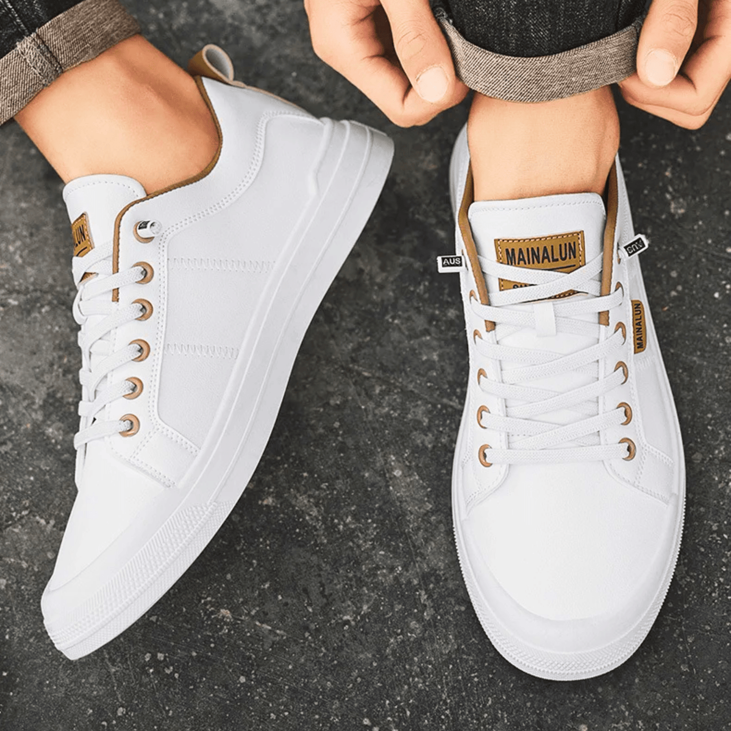 Zapatillas Harrington de cuero
